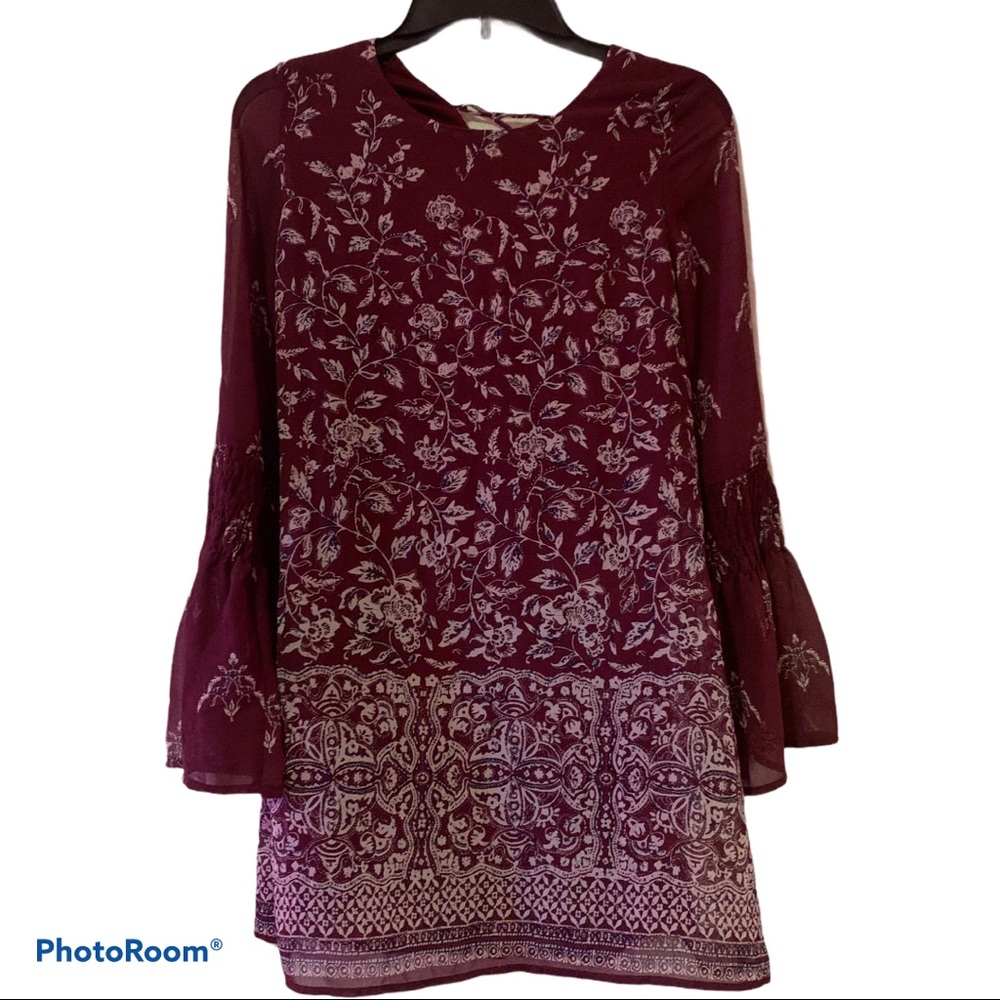 Speechless Long Sleeves Purple Dress Sz: S